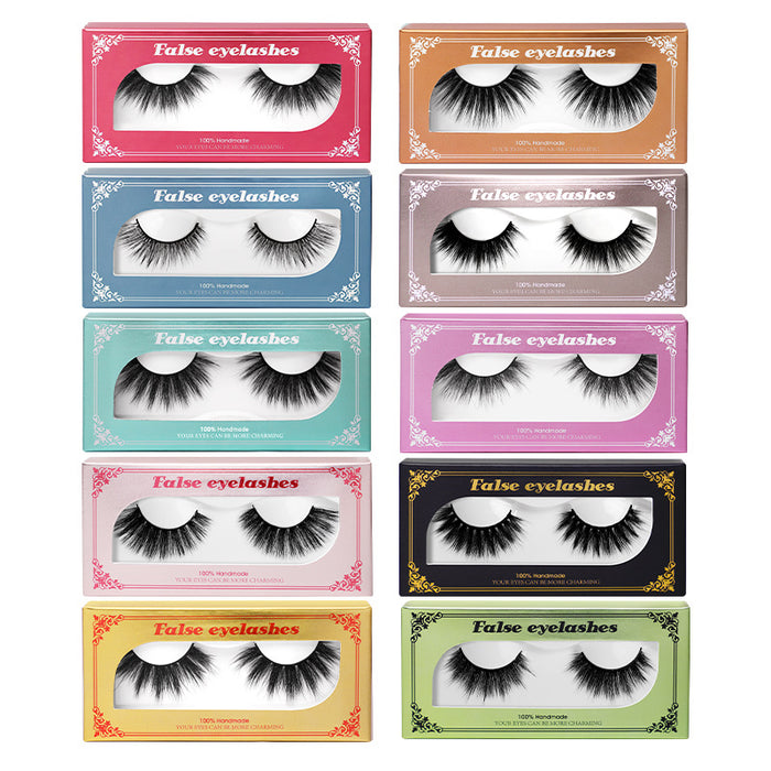 Wholesale 3D Stereo Thick Imitation Mink Hair False Eyelashes MOQ≥3 JDC-EY-HuaP001