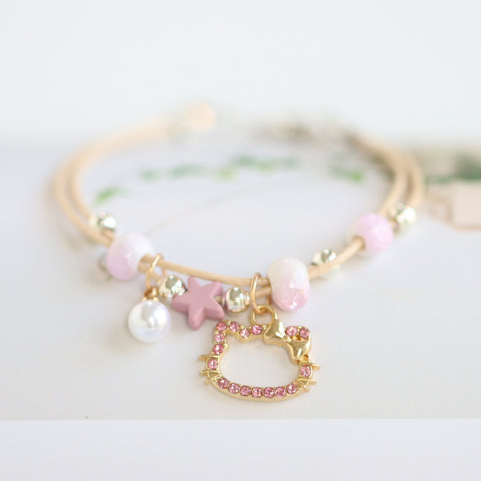 Wholesale Bracelet Alloy Ceramic Cartoon Hand Strap MOQ≥2 (S) JDC-BT-YiXiang002