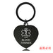 Jewelry WholesaleWholesale Medical Life Star Black Gift Keychain JDC-KC-GangGu041 Keychains 钢古 %variant_option1% %variant_option2% %variant_option3%  Factory Price JoyasDeChina Joyas De China