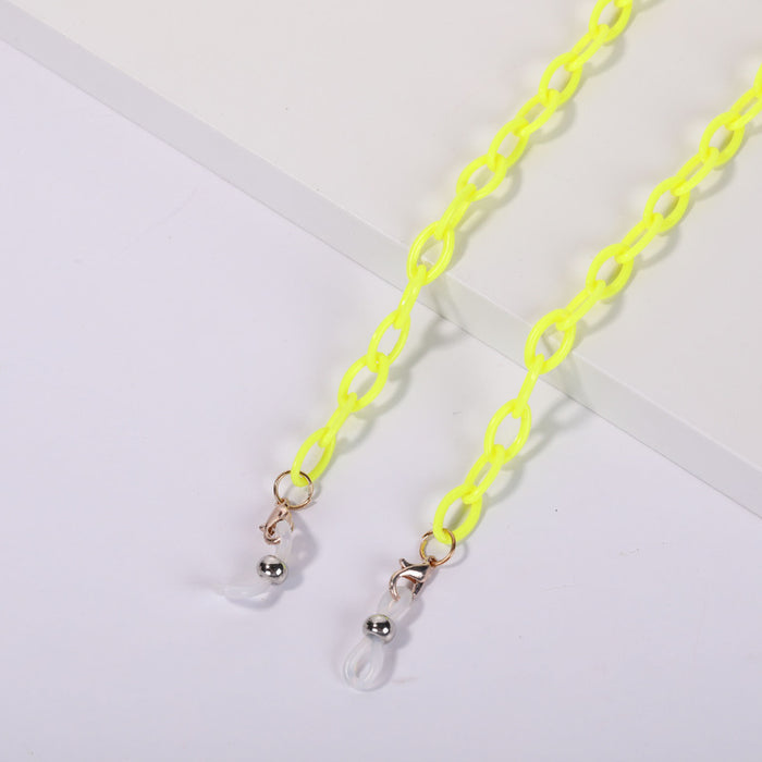 Jewelry WholesaleWholesale Kids Acrylic Glasses Chain Metal Mask Chain JDC-MC-RunJ001 Maskchain 润璟 %variant_option1% %variant_option2% %variant_option3%  Factory Price JoyasDeChina Joyas De China