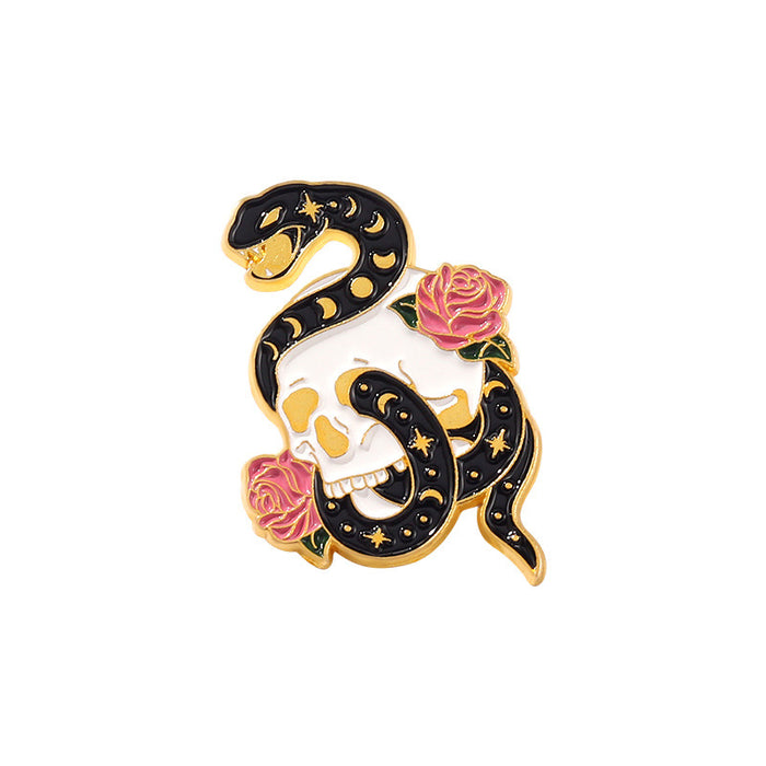 Wholesale Cartoon Cute Snake Alloy Brooch JDC-BC-ZhuoB006