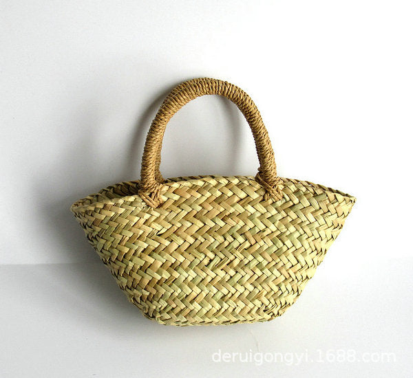 Jewelry WholesaleWholesale Straw Bag Basket Country Style Small Bag JDC-BB-DeR009 Beach Bag 德瑞工艺品 %variant_option1% %variant_option2% %variant_option3%  Factory Price JoyasDeChina Joyas De China