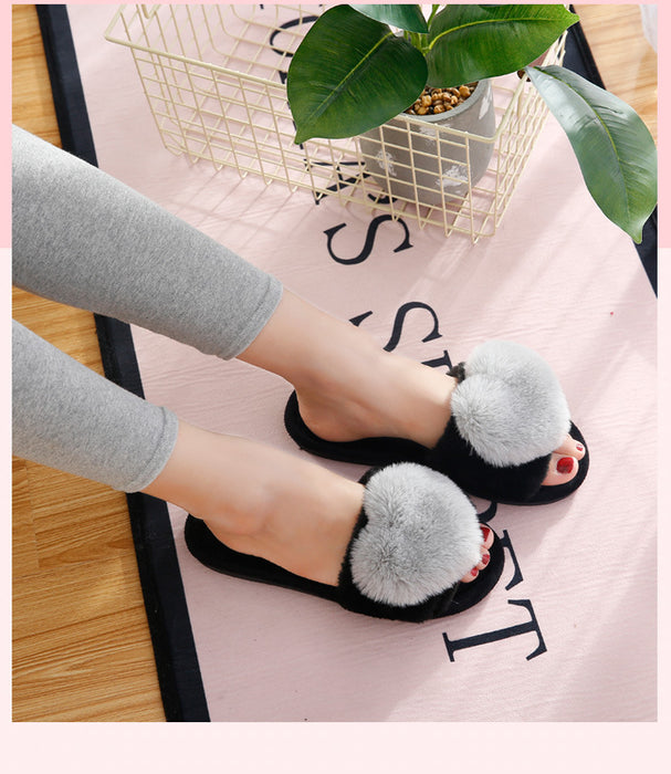 Wholesale plush slippers women cross style plush slippers JDC-SD-ZDJ001