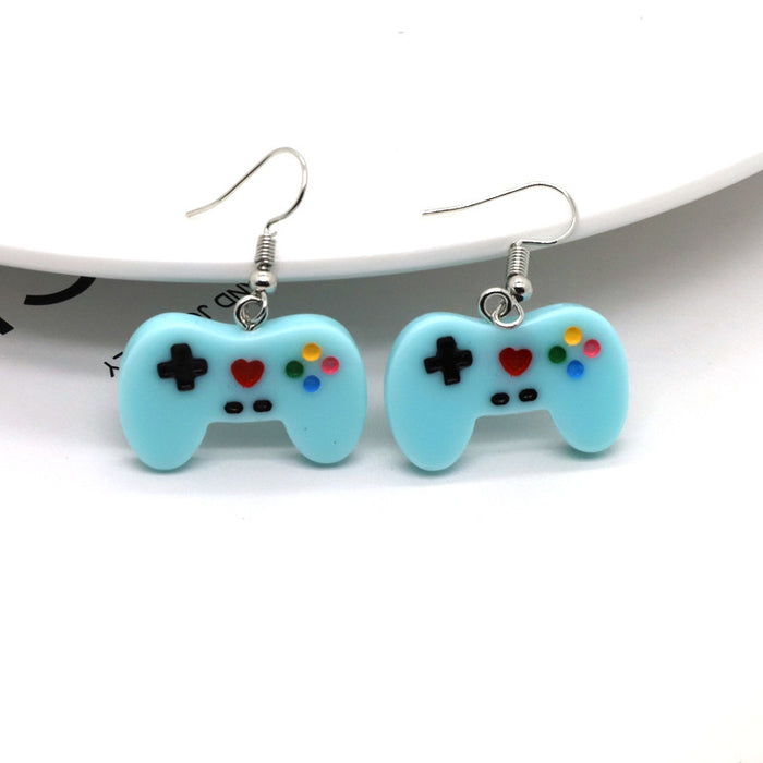 Wholesale Cute Candy Color Resin Game Console Earrings MOQ≥3 JDC-ES-Juej004