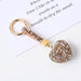 Jewelry WholesaleWholesale diamond set crystal peach heart keychain JDC-KC-JFan002 Keychains 锦帆 %variant_option1% %variant_option2% %variant_option3%  Factory Price JoyasDeChina Joyas De China