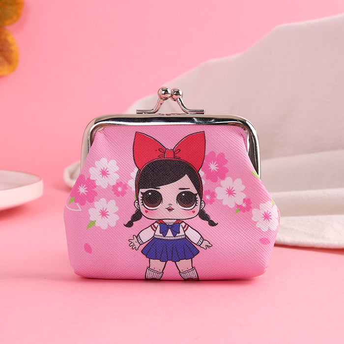 Wholesale Wallet PU Cute Cartoon Children's Iron Buckle Coin Purse MOQ≥3 JDC-WT-Hongqiong001