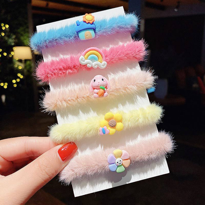 Jewelry WholesaleWholesale plush kids cartoon hair ring (F) JDC-HS-DingS002 Hair Scrunchies 鼎硕 %variant_option1% %variant_option2% %variant_option3%  Factory Price JoyasDeChina Joyas De China