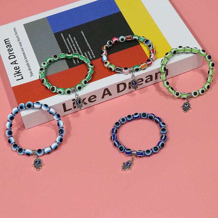 Wholesale Resin Ball Beaded Vintage Bracelet MOQ≥2 JDC-BT-HuoM003