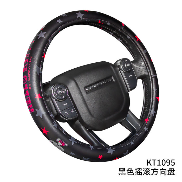 Wholesale Car Accessories Leather Cute Cartoon Anti-Slip Car Steering Wheel Cover (S) JDC-CA-MCZai001