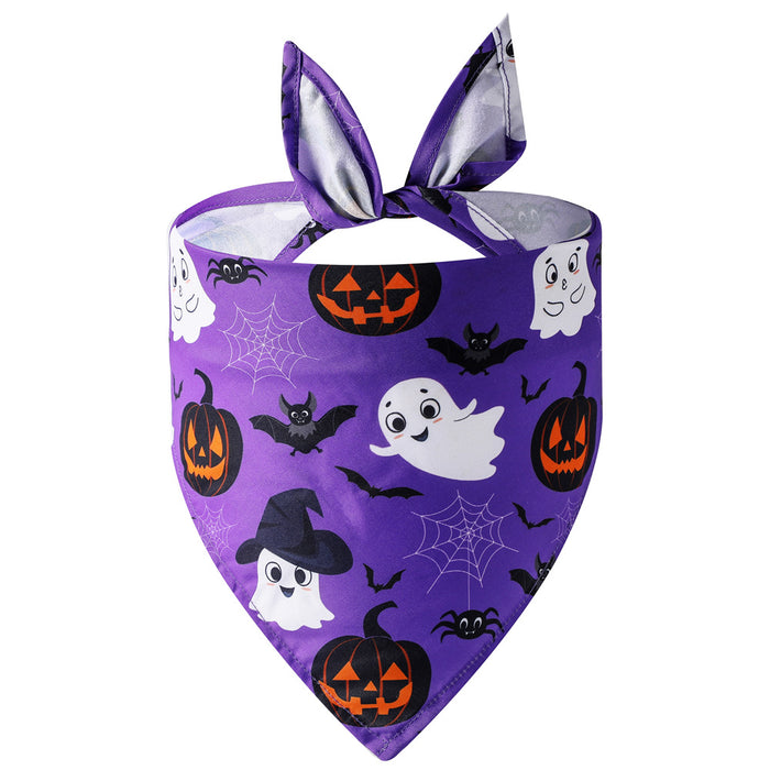 Wholesale Pet Clothes Pet Triangle Towel Halloween Saliva Towel Single Layer MOQ≥2 JDC-PC-YingQ001