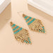 Jewelry WholesaleWholesale Vintage Ethnic Boho Tassel Earrings JDC-ES-YuanQ004 Earrings 圆沁 %variant_option1% %variant_option2% %variant_option3%  Factory Price JoyasDeChina Joyas De China