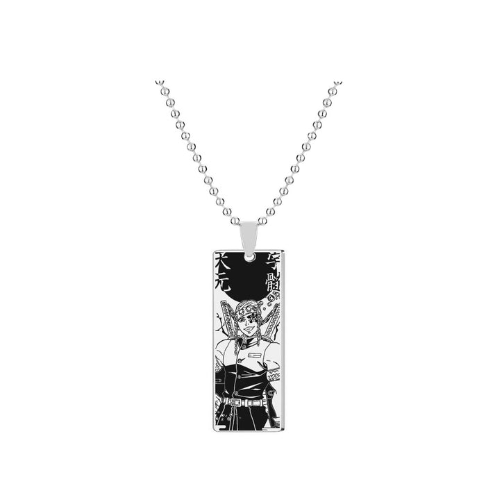 Wholesale Cute Nedouzi Character Stainless Steel Laser Necklace (M) JDC-NE-GSGR004