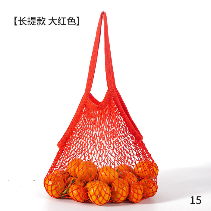 Wholesale Decoration Tote Bag Cotton Supermarket Vegetable and Fruit Net Pocket MOQ≥2 JDC-HB-ShenT001