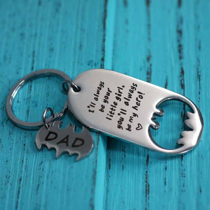 Jewelry WholesaleWholesale Father's Day Gift Stainless Steel Bottle Opener Keychain MOQ≥2 JDC-KC-XiM001 Keychains 浠蒙 %variant_option1% %variant_option2% %variant_option3%  Factory Price JoyasDeChina Joyas De China