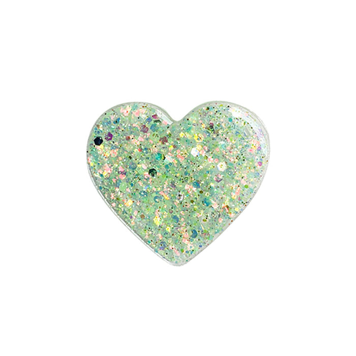 Wholesale Grips Glitter Sequin Heart Shape Plastic Airbag Phone Holder JDC-PS-Xinx012