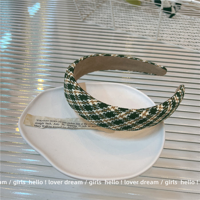 Wholesale green headband high-quality fabric all-match hair accessories  MOQ≥2 JDC-HD-Loufu001