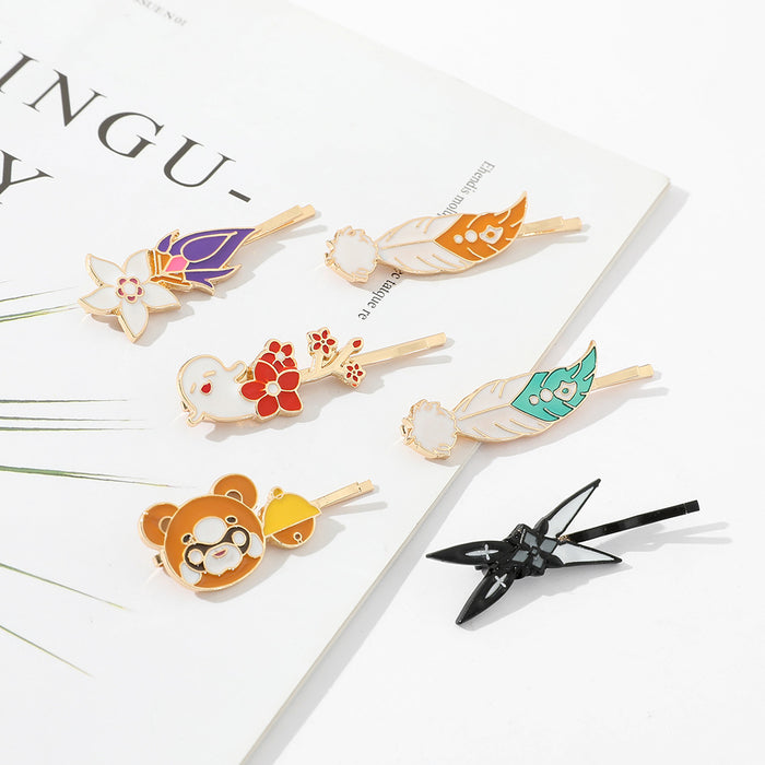 Jewelry WholesaleWholesale cartoon alloy hairpin bangs clip （F) JDC-HC-YunX010 Hair Clips 允贤 %variant_option1% %variant_option2% %variant_option3%  Factory Price JoyasDeChina Joyas De China