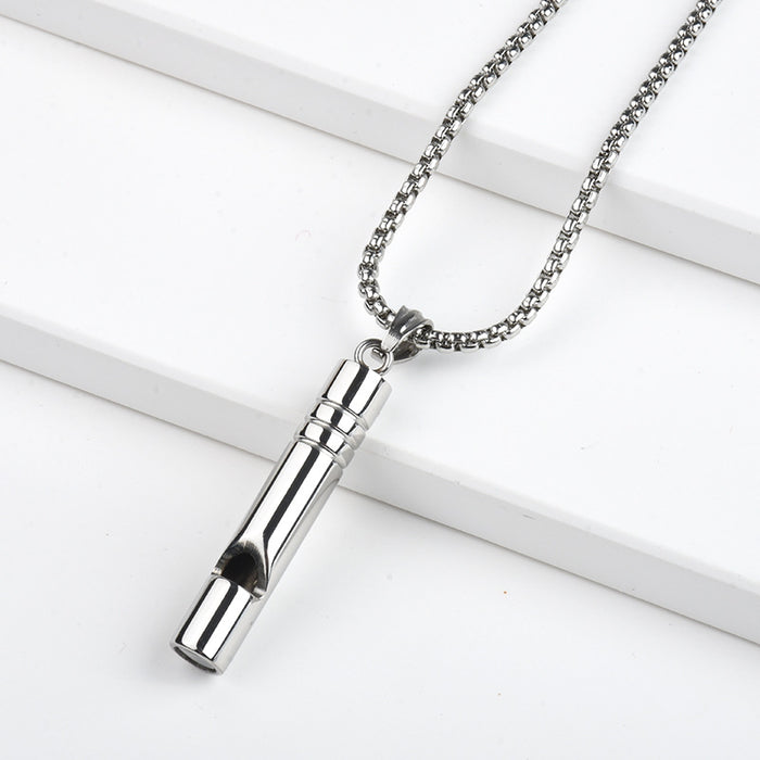 Jewelry WholesaleWholesale can whistle titanium steel necklace JDC-NE-ShengF009 Necklaces 胜丰 %variant_option1% %variant_option2% %variant_option3%  Factory Price JoyasDeChina Joyas De China