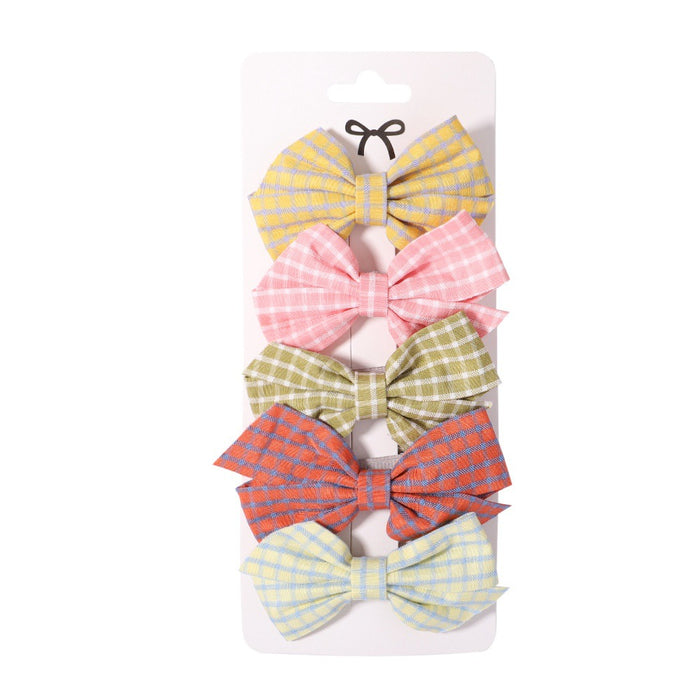 Jewelry WholesaleWholesale Polyester Rib Belt Kids Bow Hair Clip JDC-HC-YL065 Hair Clips 雅伦 %variant_option1% %variant_option2% %variant_option3%  Factory Price JoyasDeChina Joyas De China