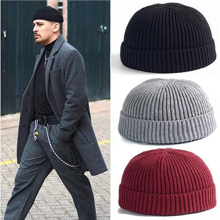 Wholesale Hat Wool Solid Color Knitted Hat MOQ≥2 JDC-FH-WJX001