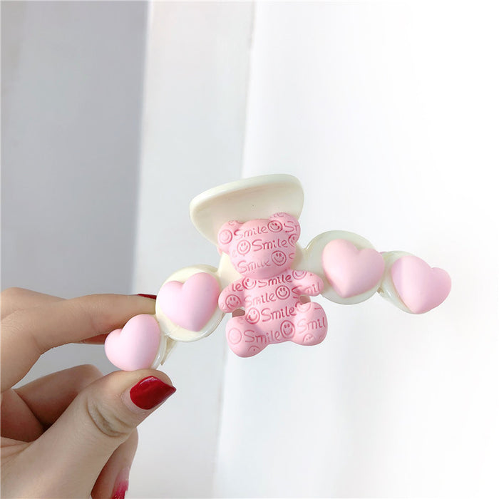 Jewelry WholesaleWholesale Peach Flower Resin Hair Clip JDC-HC-Jiax009 Hair Clips 佳芯 %variant_option1% %variant_option2% %variant_option3%  Factory Price JoyasDeChina Joyas De China