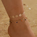 Jewelry WholesaleWholesale color drip geometry cutout disc double layer anklet JDC-AS-C020 Anklet 陌茗 %variant_option1% %variant_option2% %variant_option3%  Factory Price JoyasDeChina Joyas De China