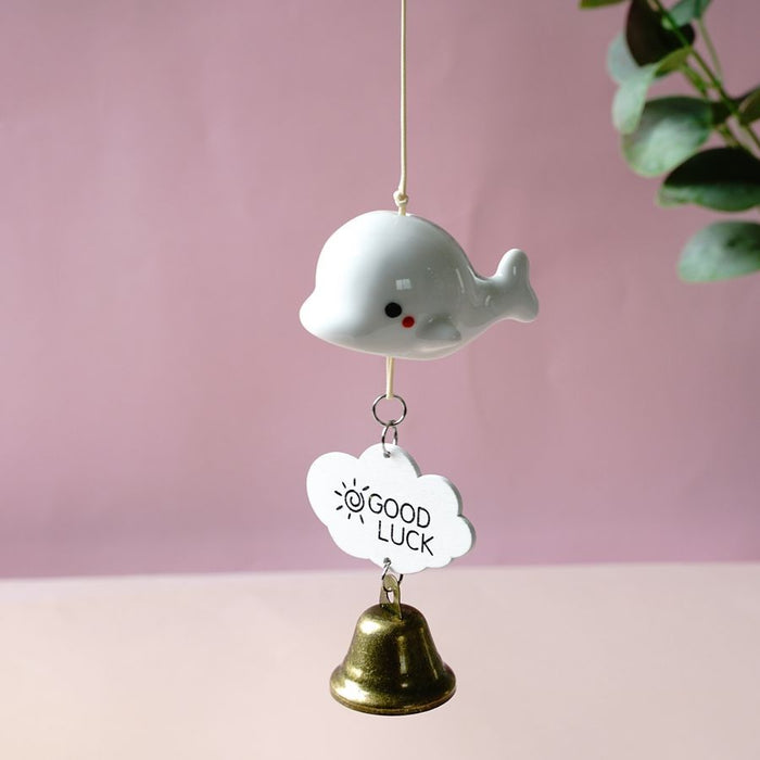 Wholesale ceramic wind chimes cute cartoon pastoral JDC-WC-YXiang002