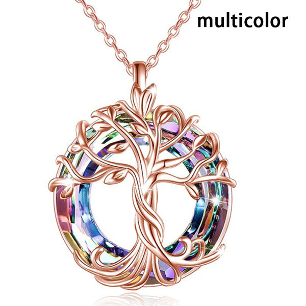 Wholesale Tree Of Life Crystal Alloy Necklace JDC-NE-LongR001