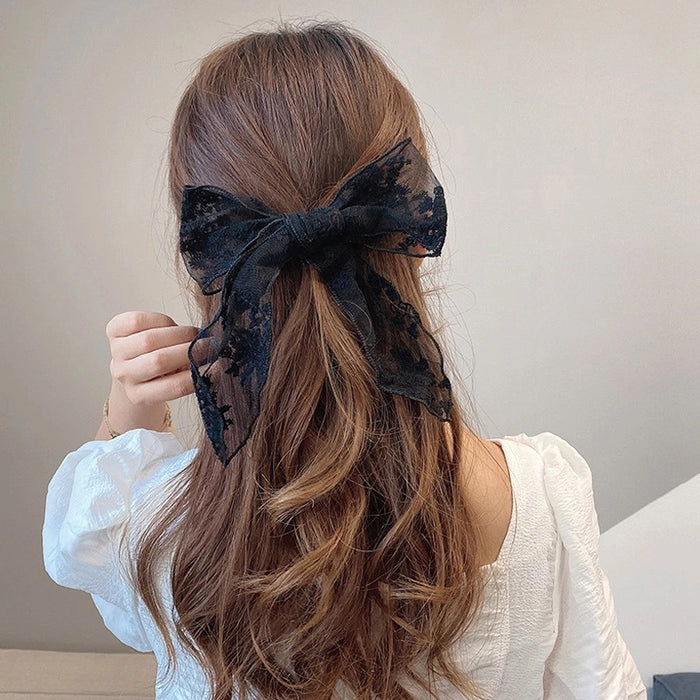 Jewelry WholesaleWholesale lace bow solid Hair Scrunchies JDC-HS-PX003 Hair Scrunchies 品熊 %variant_option1% %variant_option2% %variant_option3%  Factory Price JoyasDeChina Joyas De China