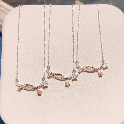 Jewelry WholesaleWholesale meteor necklace simple forest two-color MOQ≥2 JDC-NE-CaoS036 Necklaces 曹适 %variant_option1% %variant_option2% %variant_option3%  Factory Price JoyasDeChina Joyas De China