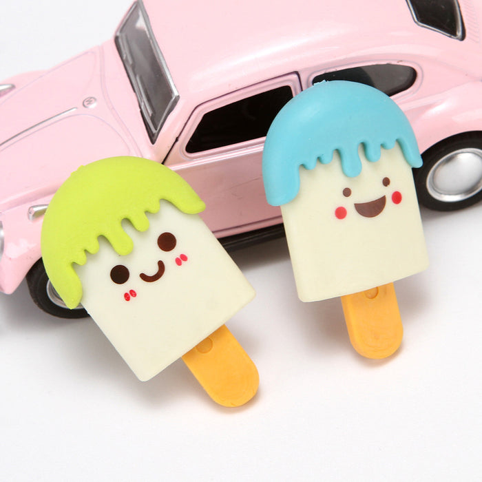 Wholesale Cartoon Smiley Popsicle Eraser MOQ≥2 JDC-EAR-XHZ002