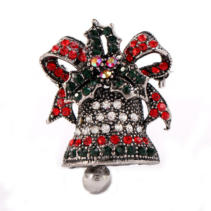 Wholesale Brooch Alloy Diamond Vintage Bells JDC-BC-ZhuiX005