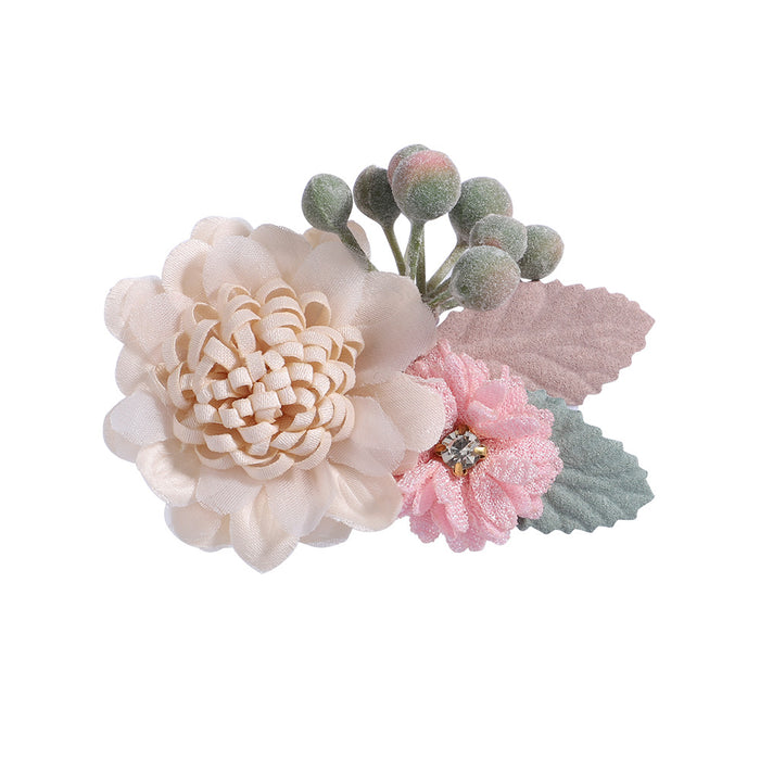 Jewelry WholesaleWholesale children's simulated flower Hair Clips JDC-HC-YL071 Hair Clips 雅伦 %variant_option1% %variant_option2% %variant_option3%  Factory Price JoyasDeChina Joyas De China