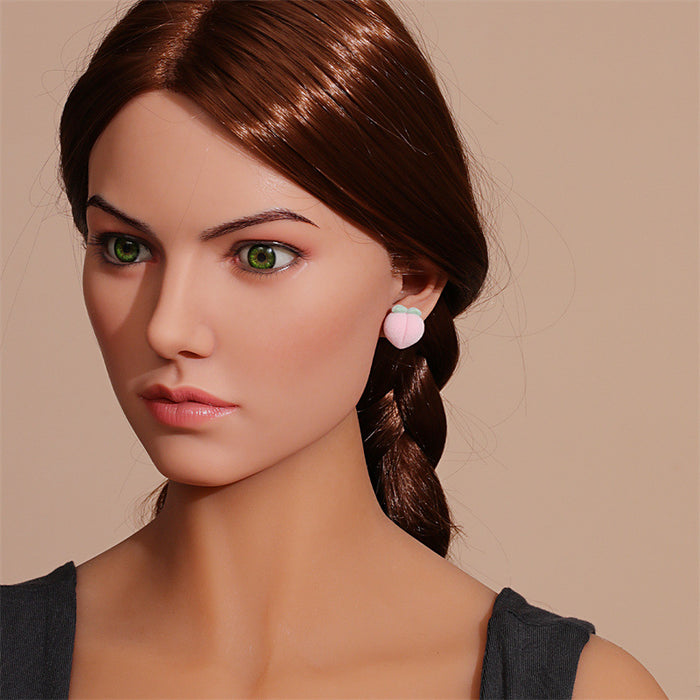 Wholesale Earring Flocking Simple Cute Small Stud Earrings JDC-ES-GuTe037