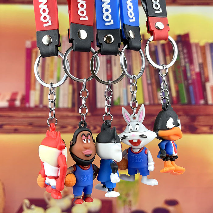 Wholesale creative cartoon keychain cute schoolbag pendant MOQ≥2 JDC-KC-LeO005