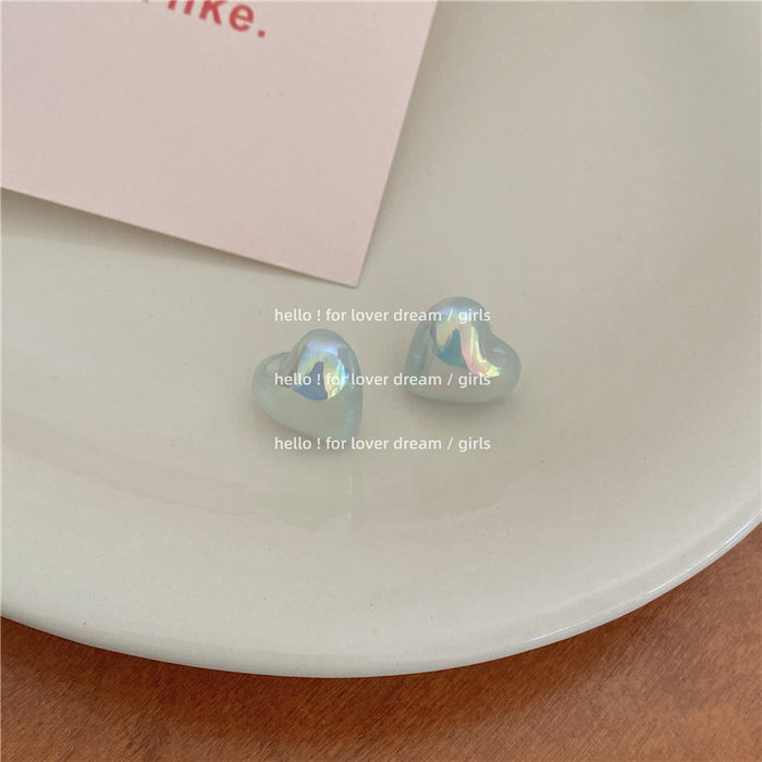 Wholesale Mermaid Ji Huancai Little Bean Love Earrings MOQ≥2 JDC-ES-Lfm007