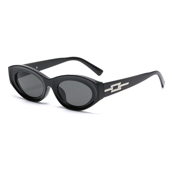 Wholesale Sunglasses PC Retro Black Cat Eye Shade JDC-SG-JQB009