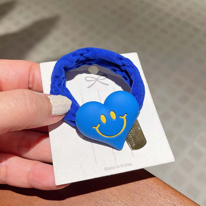 Jewelry WholesaleWholesale fluorescent  love smiling face Hair Scrunchies JDC-HS-GSFS006 Hair Scrunchies 夙尚 %variant_option1% %variant_option2% %variant_option3%  Factory Price JoyasDeChina Joyas De China