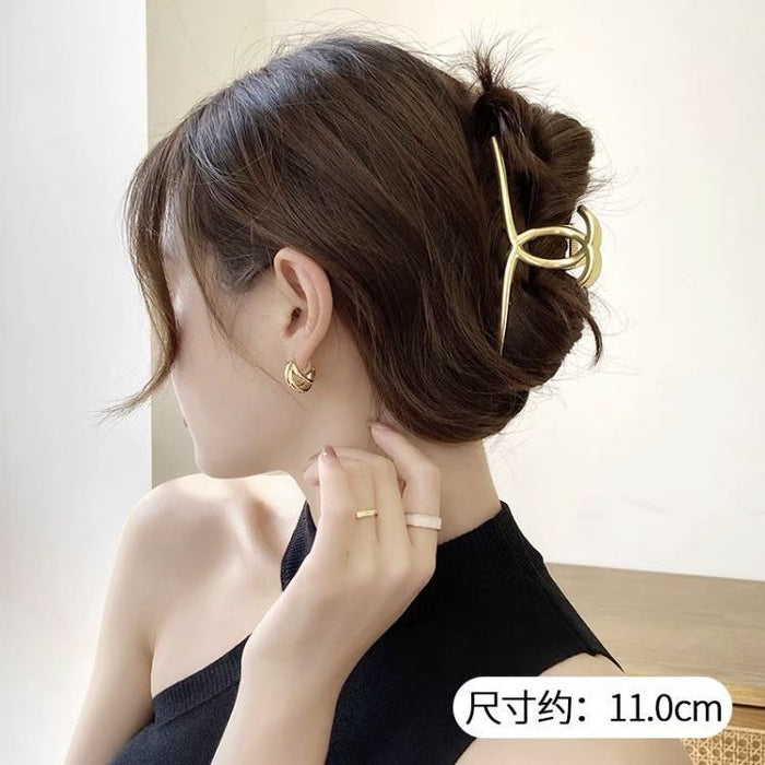 Wholesale Metal Pearl Hair Clip Stereo Tassel Butterfly Grab Clip JDC-HC-Hengx003