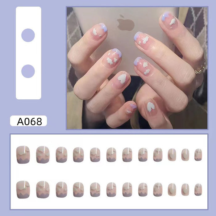 Wholesale Detachable Nail Stickers 24 Pieces/Box JDC-NS-HFan001