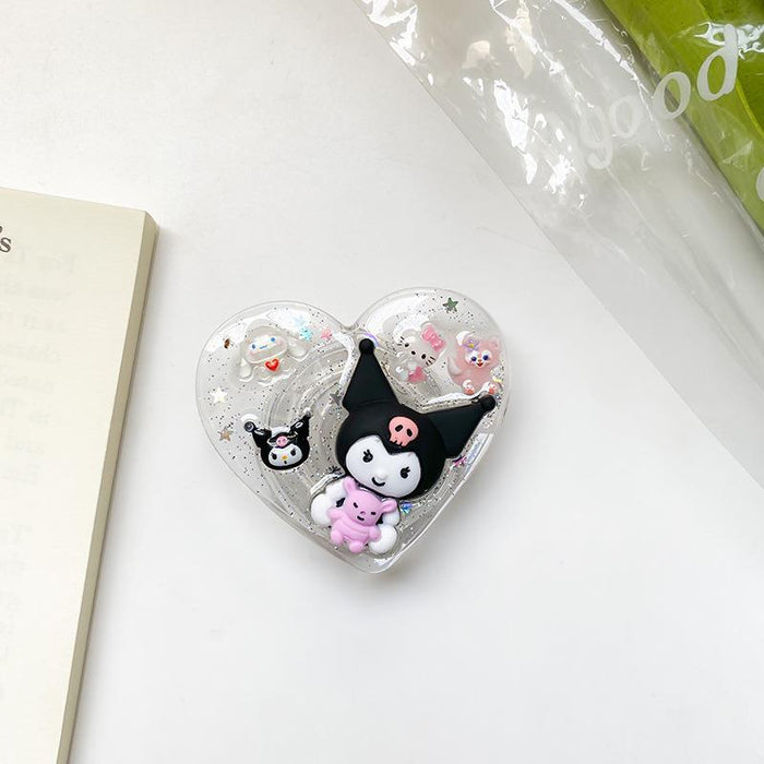 Wholesale Grips Epoxy Cute Cartoon Retractable Phone Holder (S) JDC-PS-BaiY027