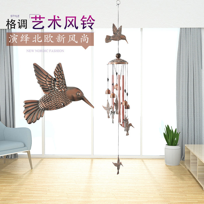 Wholesale Metal Butterfly Turtle Owl Bells Iron Wind Chimes MOQ≥4 JDC-DC-XShi001