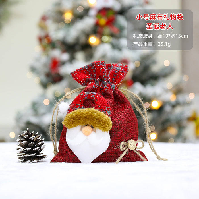 Wholesale Gift Bag Christmas Cloth Candy Bag Apple Bag MOQ≥2 JDC-GB-QiaoC004