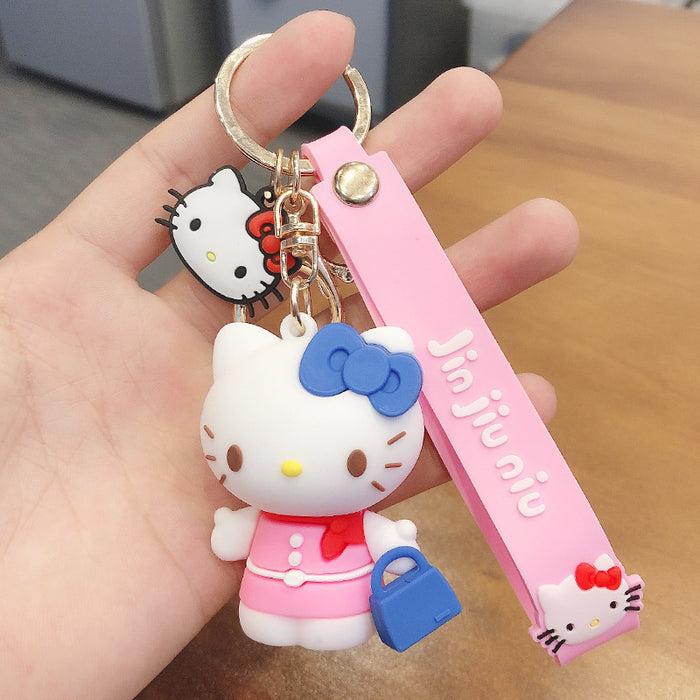 Jewelry WholesaleWholesale Pink Silicone Cartoon keychain JDC-KC-FeiRun041 Keychains 飞润 %variant_option1% %variant_option2% %variant_option3%  Factory Price JoyasDeChina Joyas De China