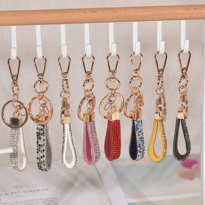 Jewelry WholesaleWholesale rhinestone lanyard keychain MOQ≥2 JDC-KC-GHui001 Keychains 广汇 %variant_option1% %variant_option2% %variant_option3%  Factory Price JoyasDeChina Joyas De China