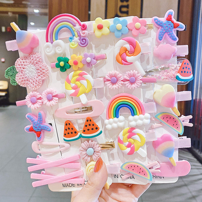 Wholesale Hairpin Acrylic 14 Piece Set of Children's Princess JDC-HC-GeSX005