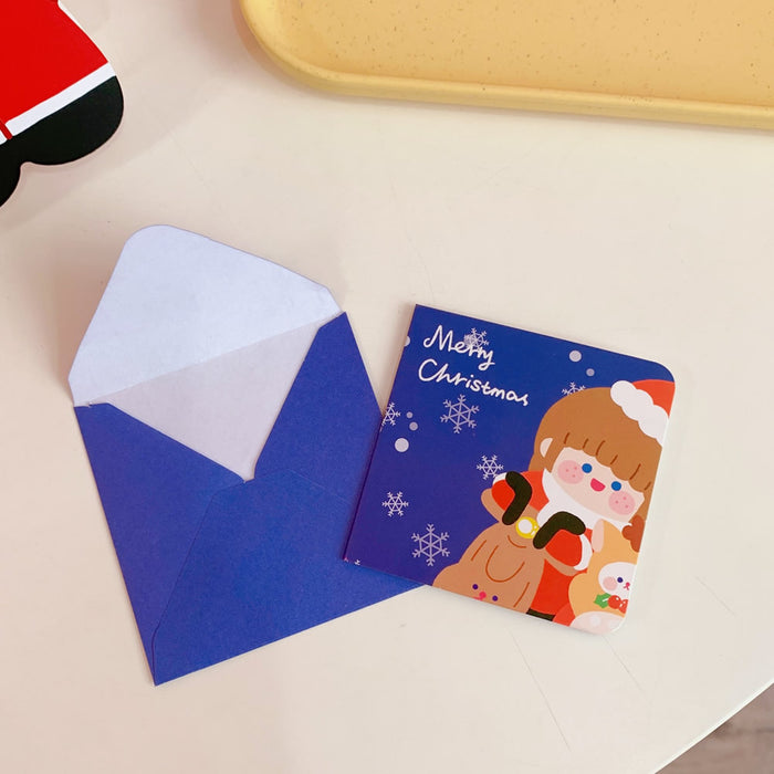 Wholesale Greeting Cards New Year's Day Greeting Cards Christmas Eve Handwritten Blank Cards MOQ≥2 JDC-GC-TengY001