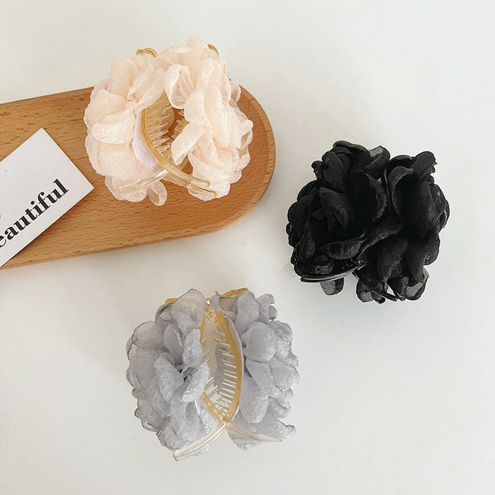 Wholesale plastic flower ball hair clip MOQ≥2 JDC-HC-MIs005