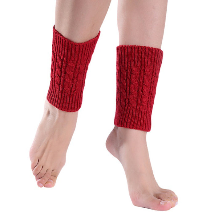 Wholesale Socks Acrylic Hemp Pattern Short Warm Leggings MOQ≥2 JDC-SK-Honghe003