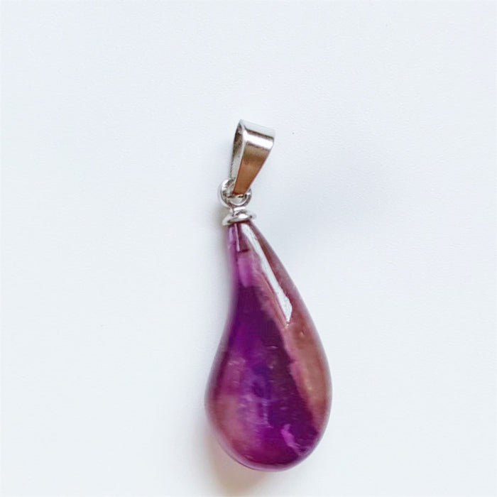 Wholesale Pendant Natural Stone Amethyst MOQ≥2 JDC-PT-YingHai001